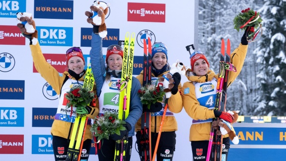 Sportschau Wintersport - Deutsche Frauenstaffel Begeistert Beim Heim-weltcup