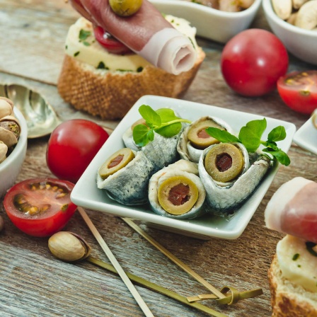 Verschiedene spanische Tapas.
