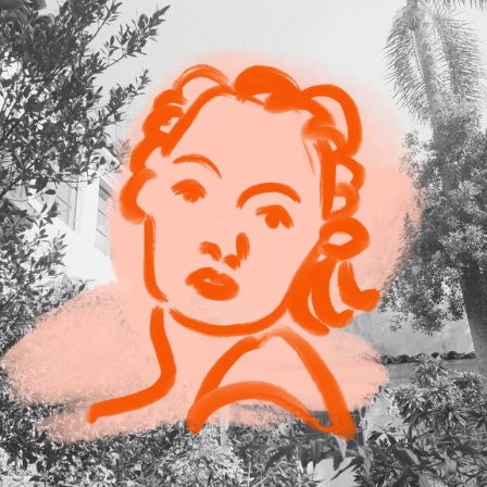  Bild mit Grafik Marlene Dietrich zu Exit. Exil Folge 2
