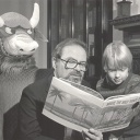 Der Kinderbuchautor Maurice Sendak 1985 in der Rosenbach Library, Philadelphia vorlesend aus seinem größten Erfolg - "Wo die wilden Kerle wohnen"