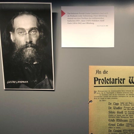 Portrait-Foto von Gustav Landauer im Generallandesarchiv Karlsruhe
