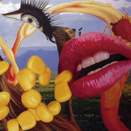 Abbildung des Bildes "Lips" von Jeff Koons.