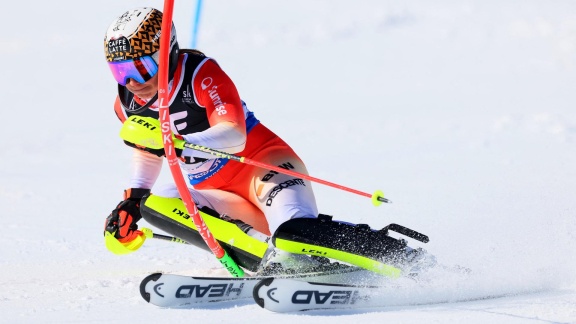 Sportschau - Slalom Der Frauen In Méribel - Der Erste Lauf