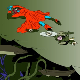 Illustration zur Hörspielserie "Die Erschöpften".