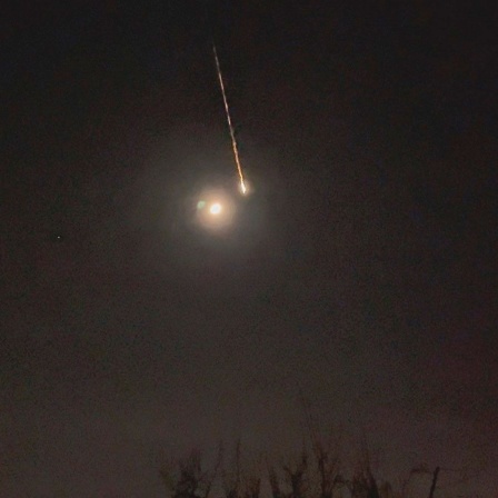 Ein Asteroid tritt ist in der Nacht nahe Berlin in die Atmosphäre.