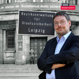 Tobias Hollitzer , Gedenkstättenleiter (Archivbild) und Archivbild Ruinde Ecke zu DDR-Zeiten mit Wachpersonal
