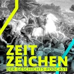 Historienbild "Hermannsschlacht" (Varusschlacht) nach Gemälde von Friedrich Gunkel