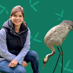 Anna und ein Kranich