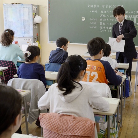 Grundschulklasse in Tokio / Japan