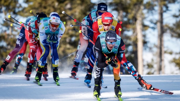 Sportschau Wintersport - Der Massenstart Der Langläufer In Oslo Im Re-live