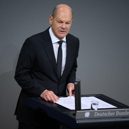 Bundeskanzler Olaf Scholz (SPD)