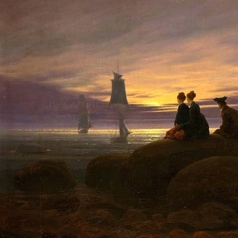 Alte Nationalgalerie: Caspar David Friedrich - "Mondaufgang am Meer" © Staatliche Museen zu Berlin, Nationalgalerie | Fotograf: Jörg P. Anders 