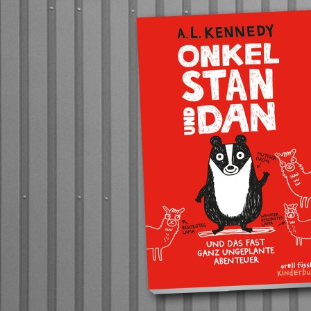 Cover des Kinderbuches "Onkel Stan und Dan" von A. L. Kennedy, erschienen im Verlag orell füssli Kinderbuch.