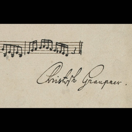 Unterschrift Christoph Graupner mit Notenincipit