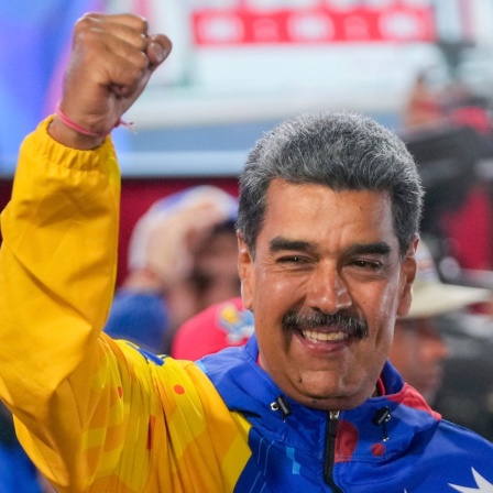 Der venezolanische Präsident Nicolás Maduro nach seiner Wiederwahl