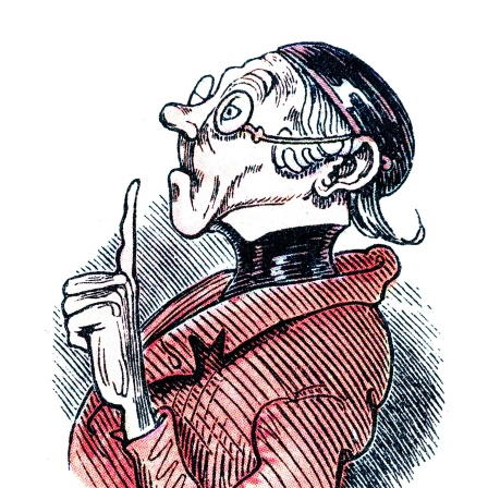 Buchillustration, Lehrer Lämpel von Wilhelm Busch