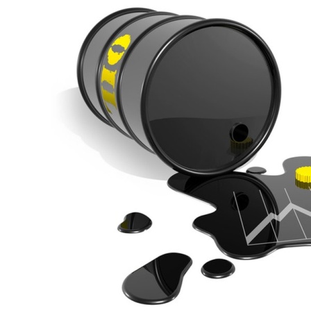 Ölfass mit Preissteigerungskurve