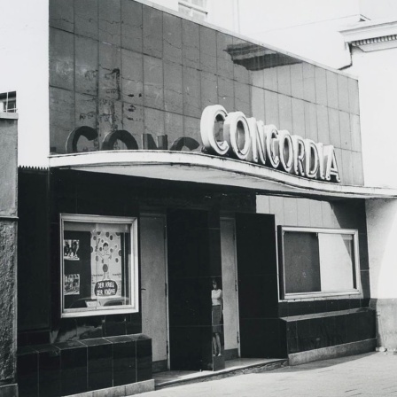 Eingang mit Concordia-Schriftzug (Archiv)