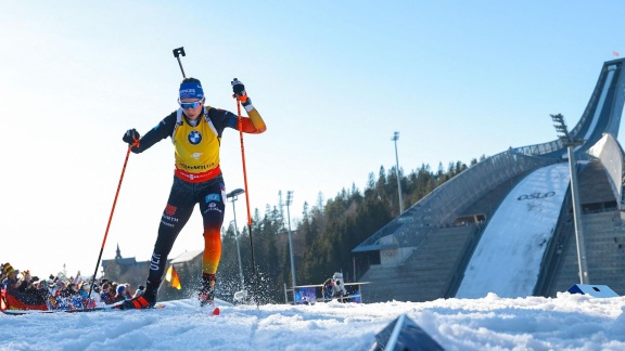 Sportschau Wintersport - Die Verfolgung Der Biathletinnen In Oslo Im Re-live