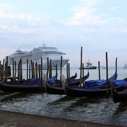 Venedig : Die Kreuzfahrer sind für viele Bürger ein Problem.