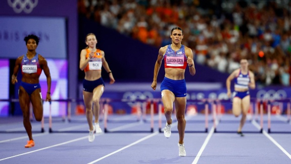 Sportschau Olympia 2024 - Weltrekord über 400 Meter Hürden - Das Finale Der Frauen