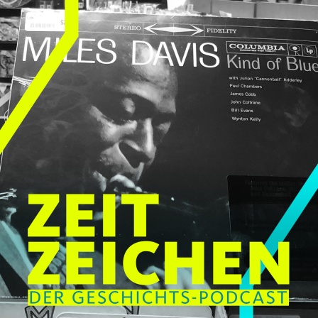 Jazz-Platte "Kind of Blue" von Miles Davis in einem Schallplatten-Geschäft