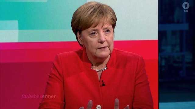 Angela Merkel bei "Farbe bekennen"