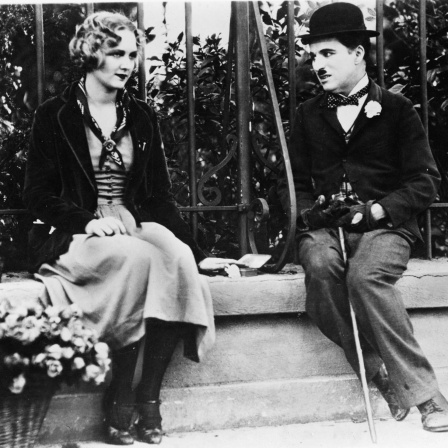 Charlie Chaplin in &#034;Lichter der Grossstadt&#034;