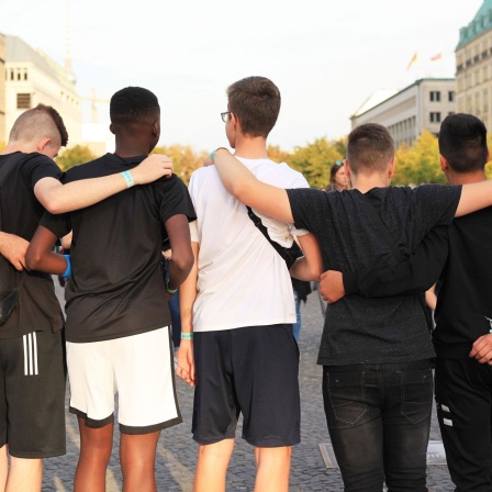 Gruppe Jugendlicher in Berlin
