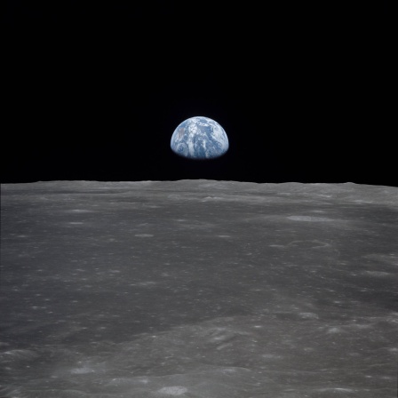 Blick auf die Erde vom Mond aus, Apollomission 1969