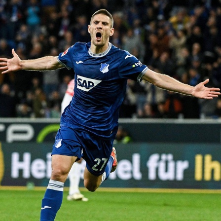 Hoffenheims Torschütze Andrej Kramaric jubelt