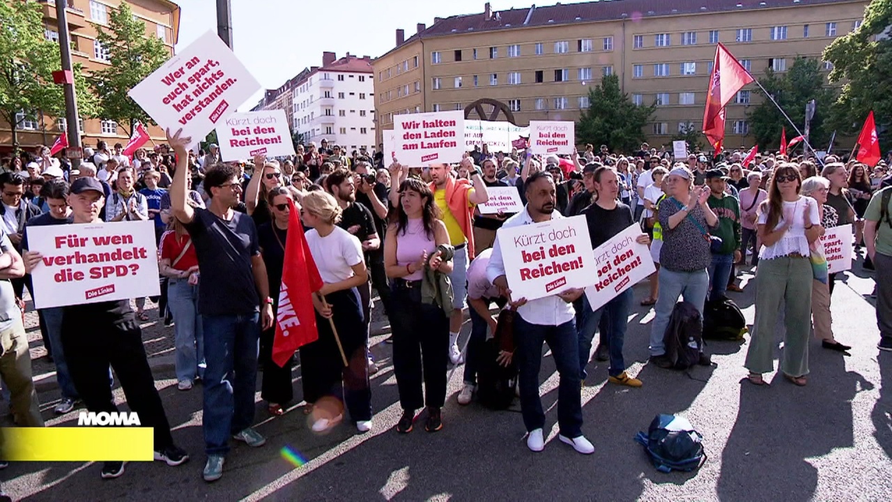 Morgenmagazin: Proteste gegen Sozialreformen