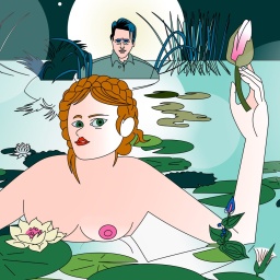 Illustration zur Hörspielserie "Die Erschöpften".