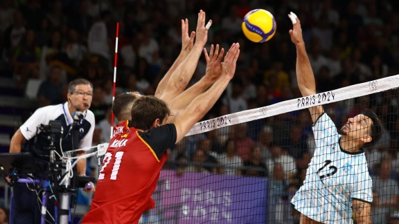 Sportschau Olympia 2024 - Volleyball: Arg - Ger (m) Im Re-live