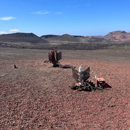 Technisches Gerät des Projekts Erdwärme auf Lanzarote.