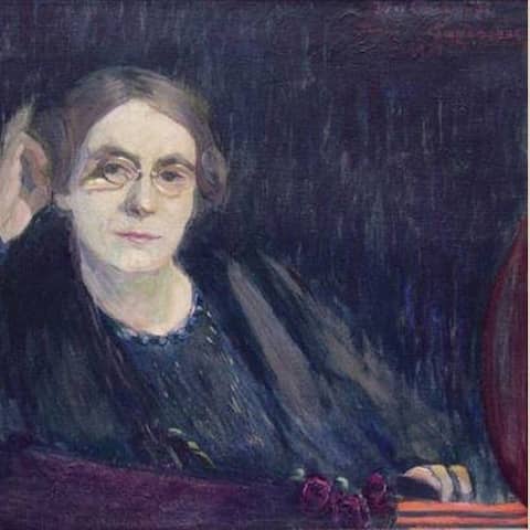 Selbstporträt von Ida Gerhardi, gemalt 1905