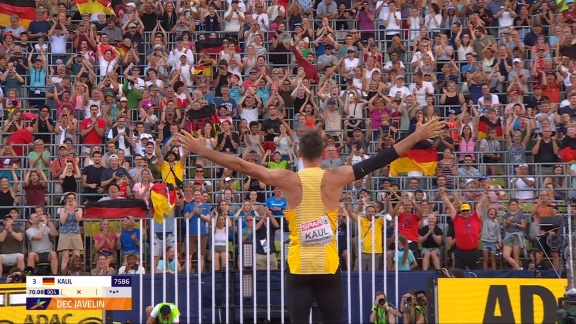Sportschau - Zehnkämpfer Kaul Wirft Beim Speerwurf 76,05m
