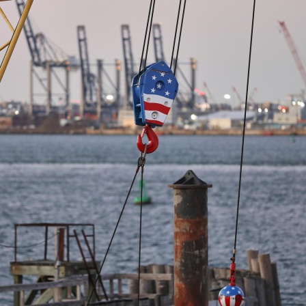 Der Industriehafen in New York