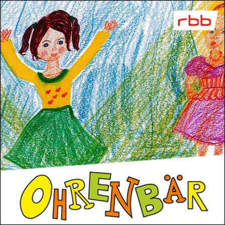 Bunte Kinderzeichnung: ein Mädchen tanzt, ein anderes schaut zu (Quelle: rbb/OHRENBÄR)
