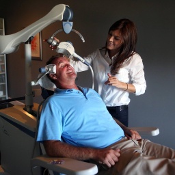 Kristie DeBlasio, PhD of Advanced Mental Health Care, Inc. demonstrates Transcranial Magnetic Stimulation on patient Brett Armstrong Monday, December 10, 2012 at the offices of Advanced Mental Health Care in Juno Beach. I have been doing it for close to two years, said Armstrong. It is instant. I walk in feeling one way and walk out feeling another. PUBLICATIONxINxGERxSUIxAUTxONLY - ZUMAp77Kristie DeBlasio PhD of Advanced mental Health Care INC demonstrates Magnetic Stimulation ON Patient Board Armstrong Monday December 10 2012 AT The Offices of Advanced mental Health Care in Juno Beach I have been Doing IT for Close to Two Years Said Armstrong IT IS Instant I Walk in Feeling One Way and Walk out Feeling Another PUBLICATIONxINxGERxSUIxAUTxONLY ZUMAp77