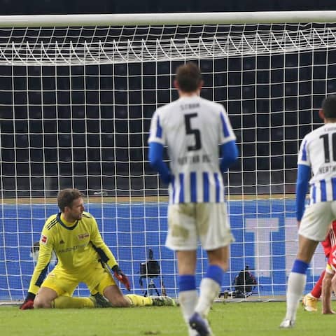  2: 1 durch Krzysztof Piatek Hertha BSC Berlin