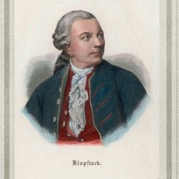 Friedrich Gottlieb Klopstock, kolorierter Stahlstich um 1850