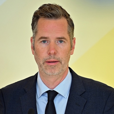 Der Vorsitzende der FDP-Bundestagsfraktion Christian Dürr bei einer Rede.