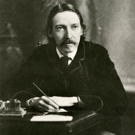 Der schottische Schriftsteller Robert Louis Stevenson