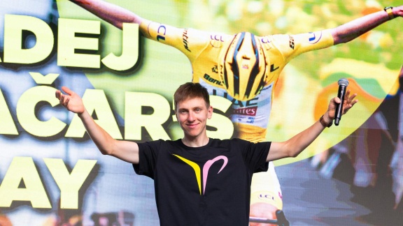 Sportschau Tour De France - Tadej Pogacar - Empfang In Slowenien