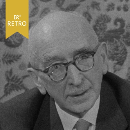 Fritz im Schäffer bei einem Interview im Jahr 1960.