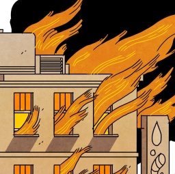 Episode 3: Ein Haus brennt neben dem Vereinshaus der „Violetten Tiger“.