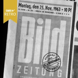 Erste Seite der Bild-Zeitung mit Logo nah