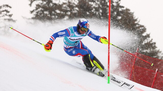 Alexis Pinturault beim Slalom in Adelboden