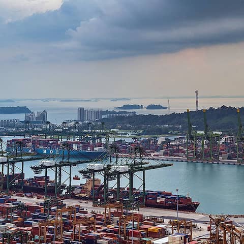 Der Hafen von Singapur (Foto: Imago)